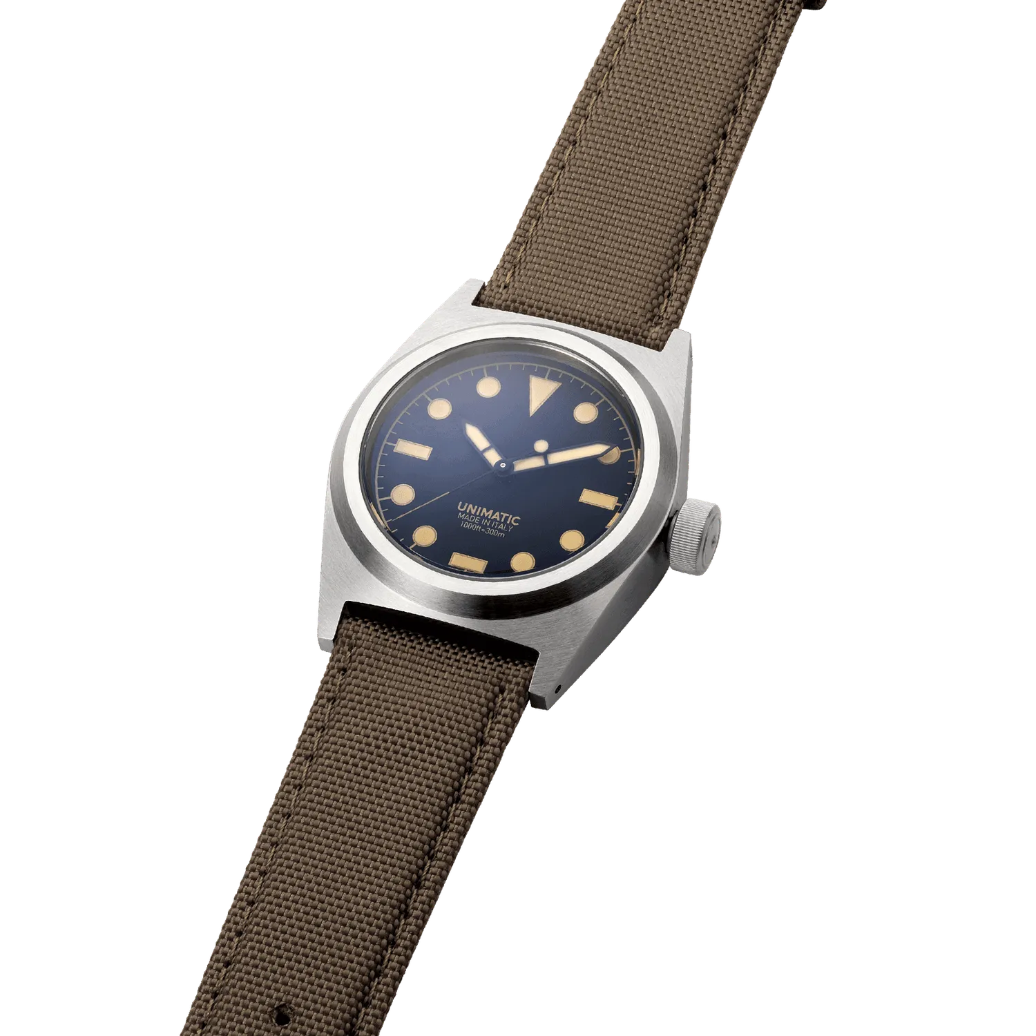 Unimatic Modello Due U2-C horloge zwart 300m