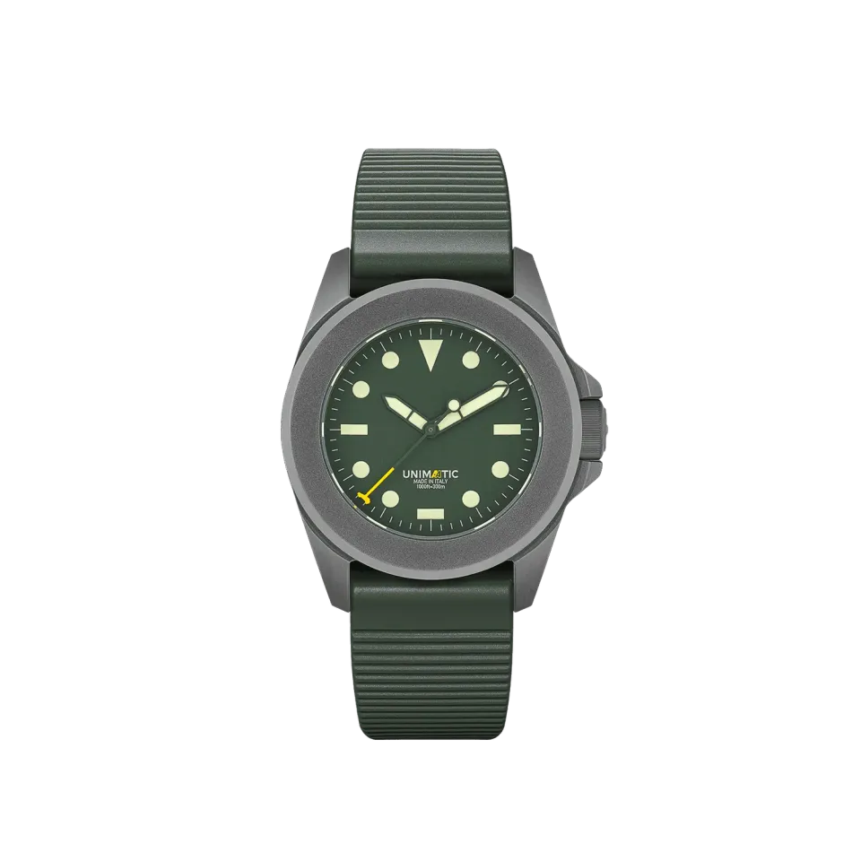 Unimatic Modello Quattro UT4-AA horloge groen 300m