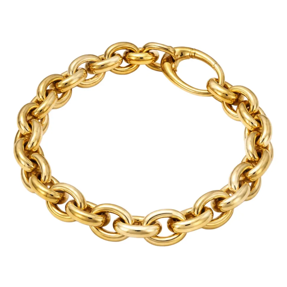 Juwelier Ripassa schakelarmband geelgoud dames