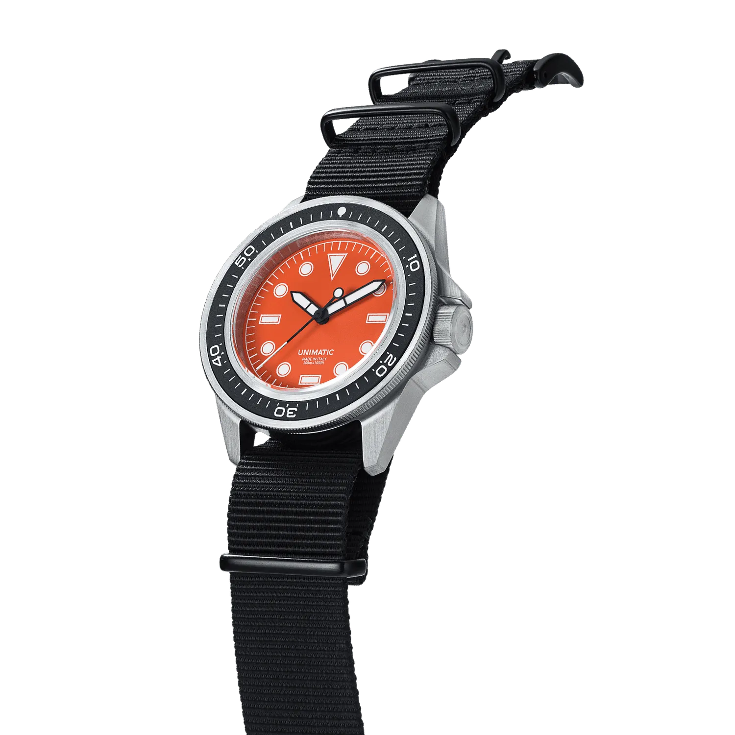 Unimatic Modello Uno U1-PD3-OR horloge oranje 300M