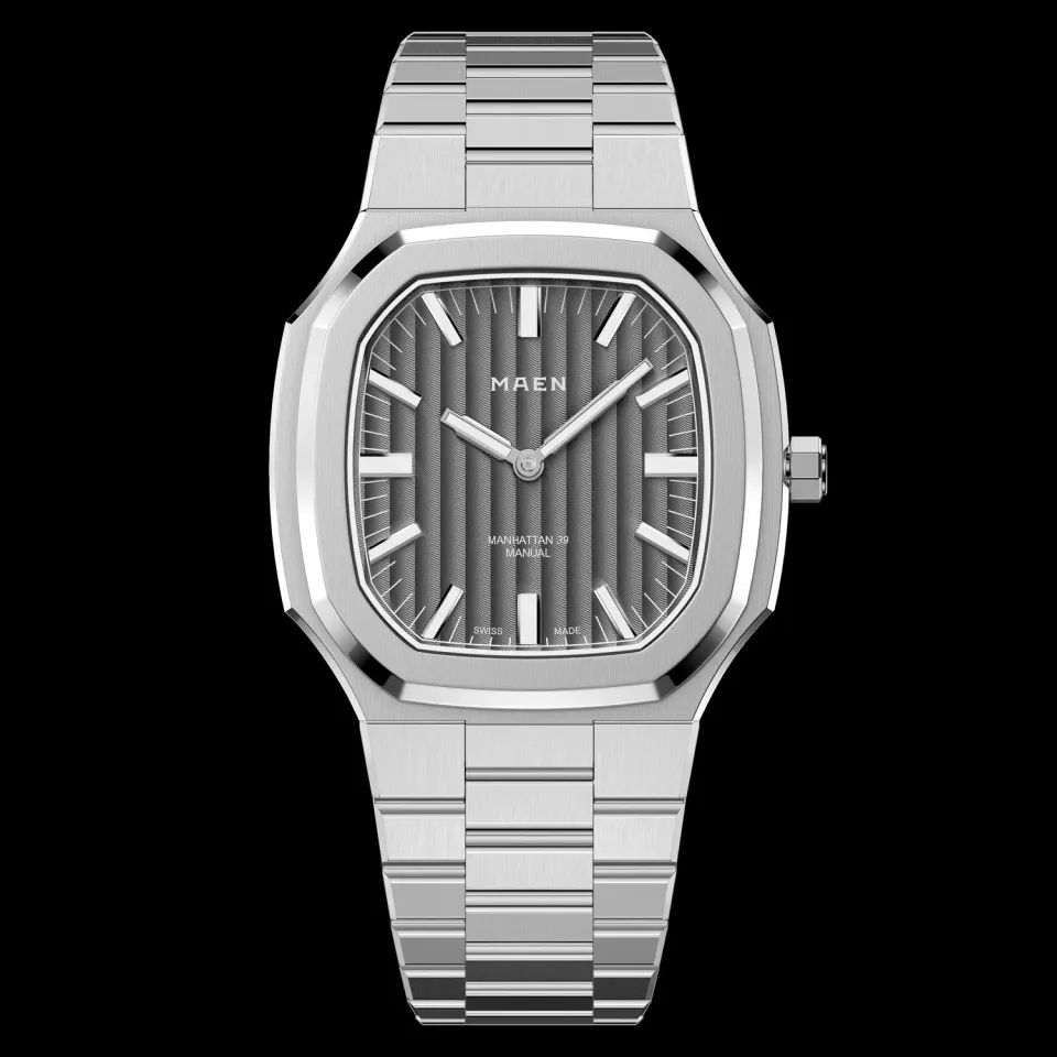 Maen Manhattan M4.1.4 horloge 39mm ultra thin staal