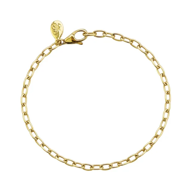 Juwelier Ripassa Paperclip armband geelgoud