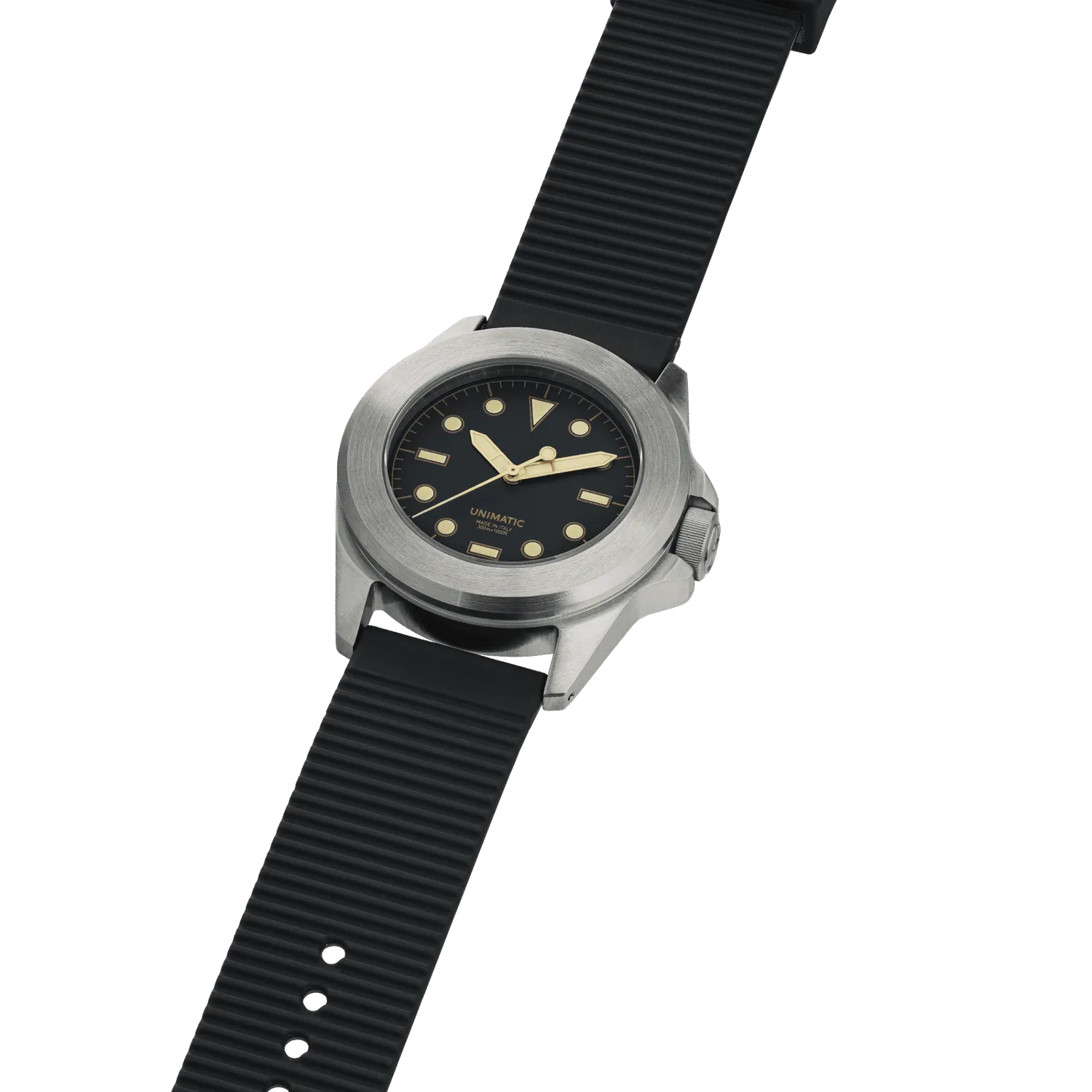Unimatic Modello Quattro U4S-8B horloge zwart automaat