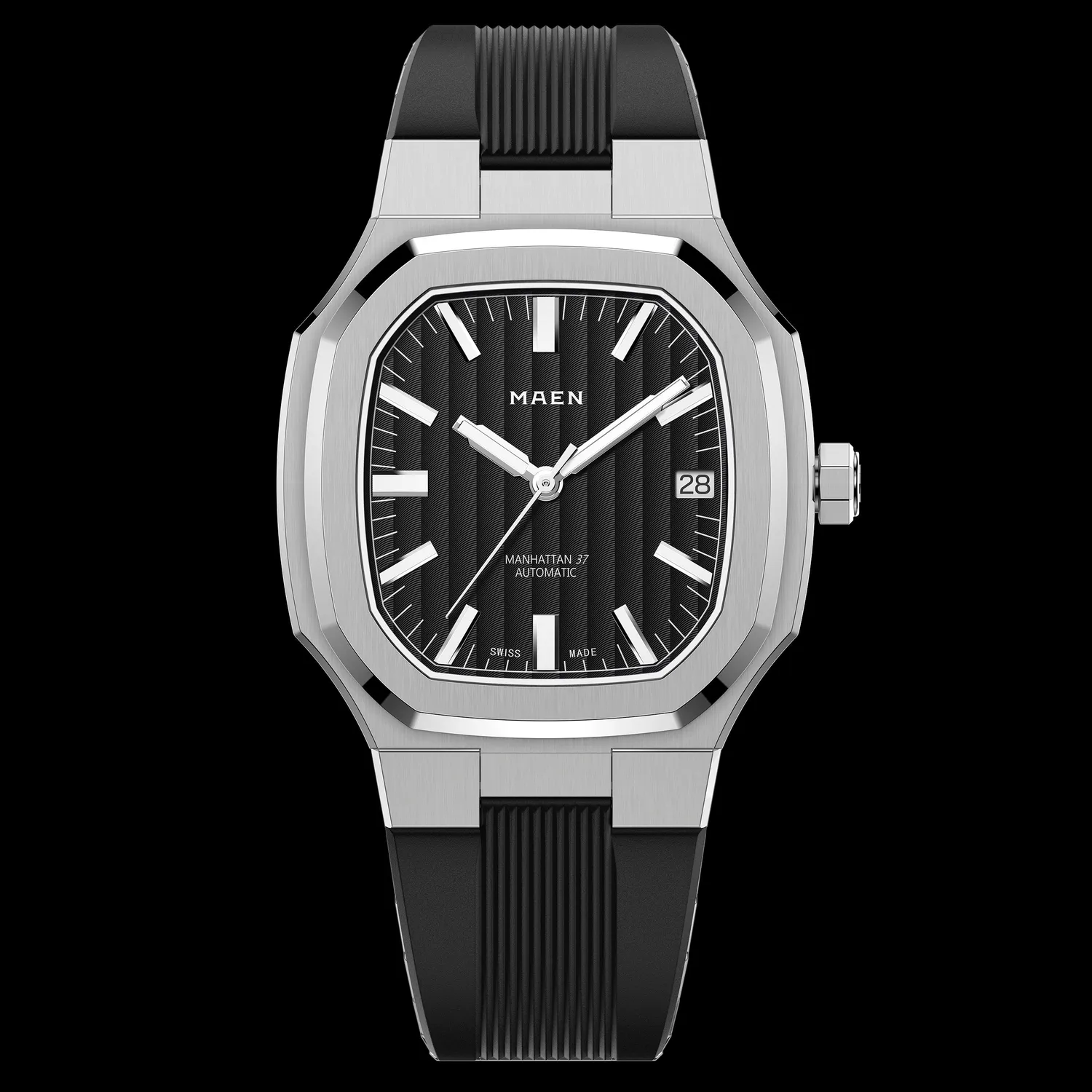 Maen Manhattan M2.1.7 horloge 37mm staal automaat