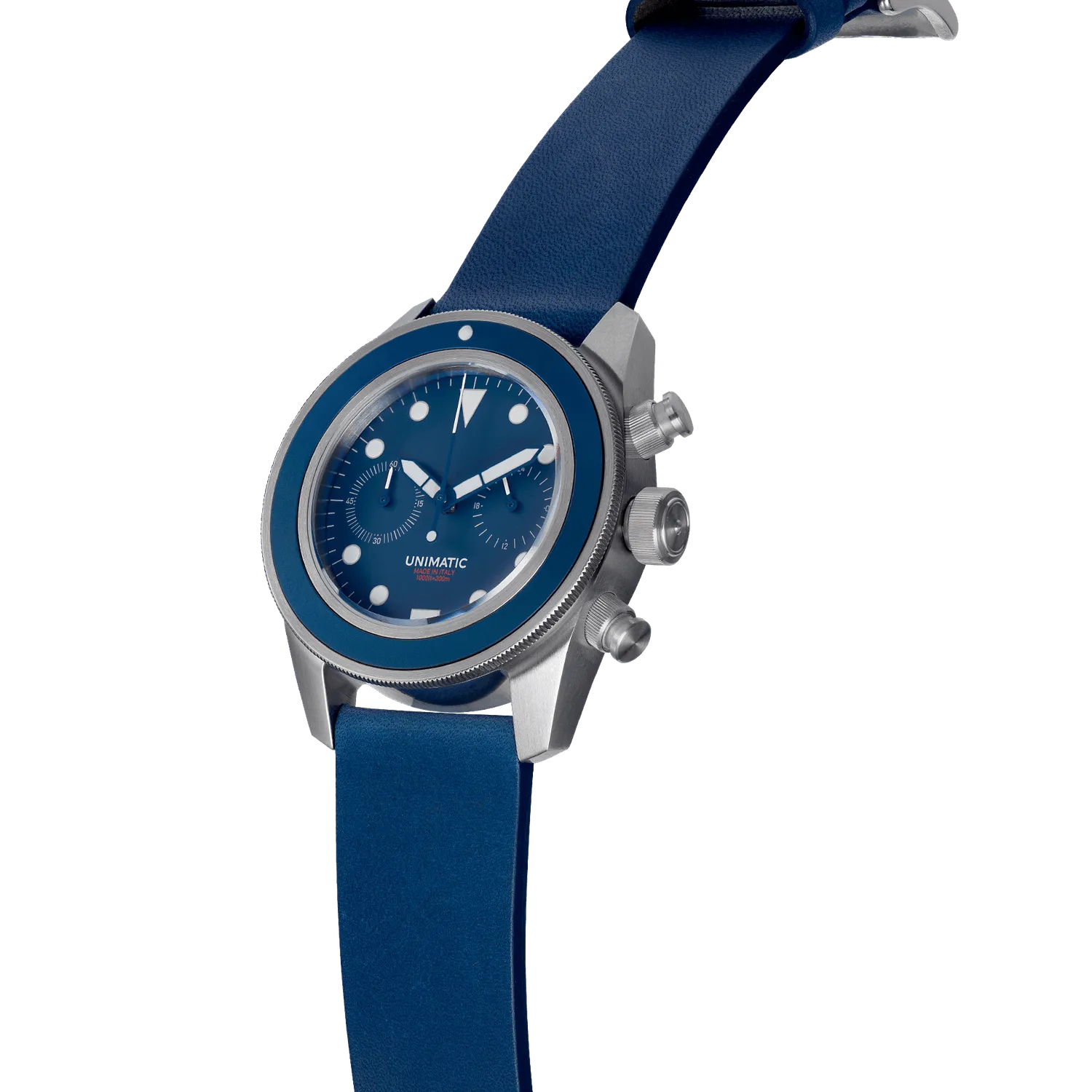 Unimatic Modello Tre U3-FFF chrono 40mm blauw