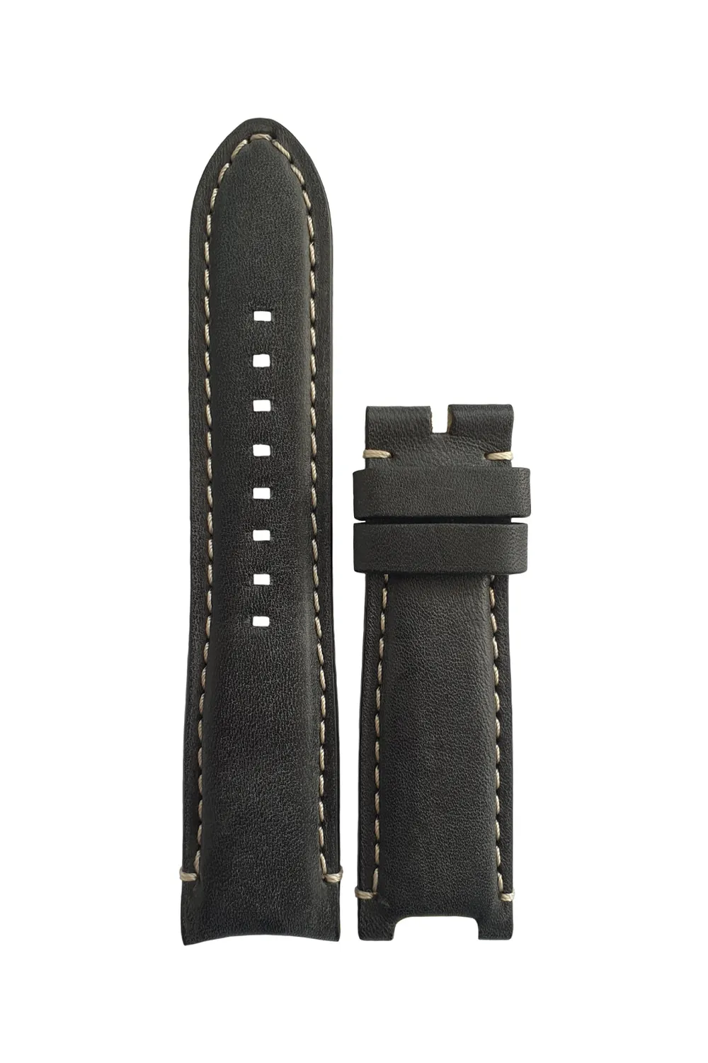 Anonimo Militare horlogeband kalfsleer zwart M
