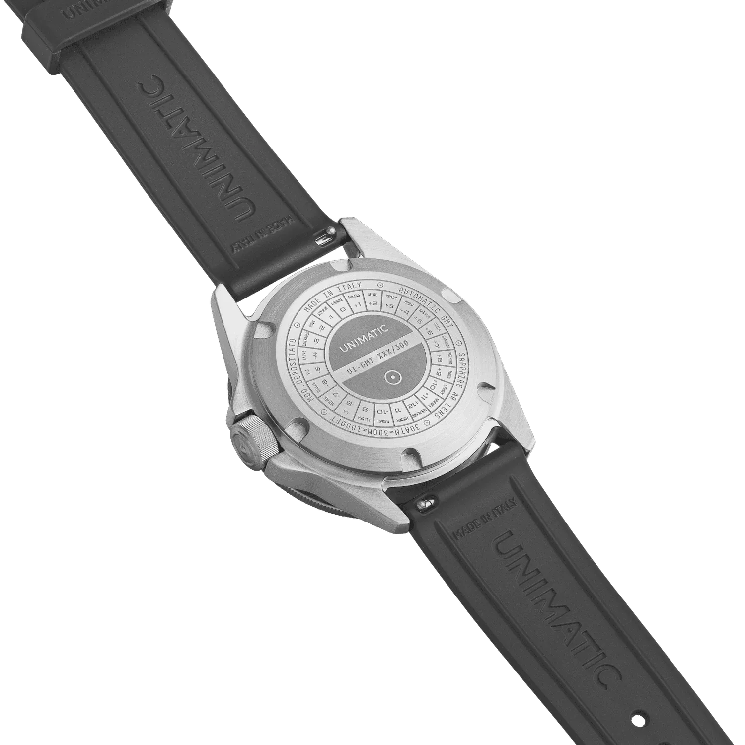 Unimatic Modello Uno U1-GMT horloge zwart GMT 40mm