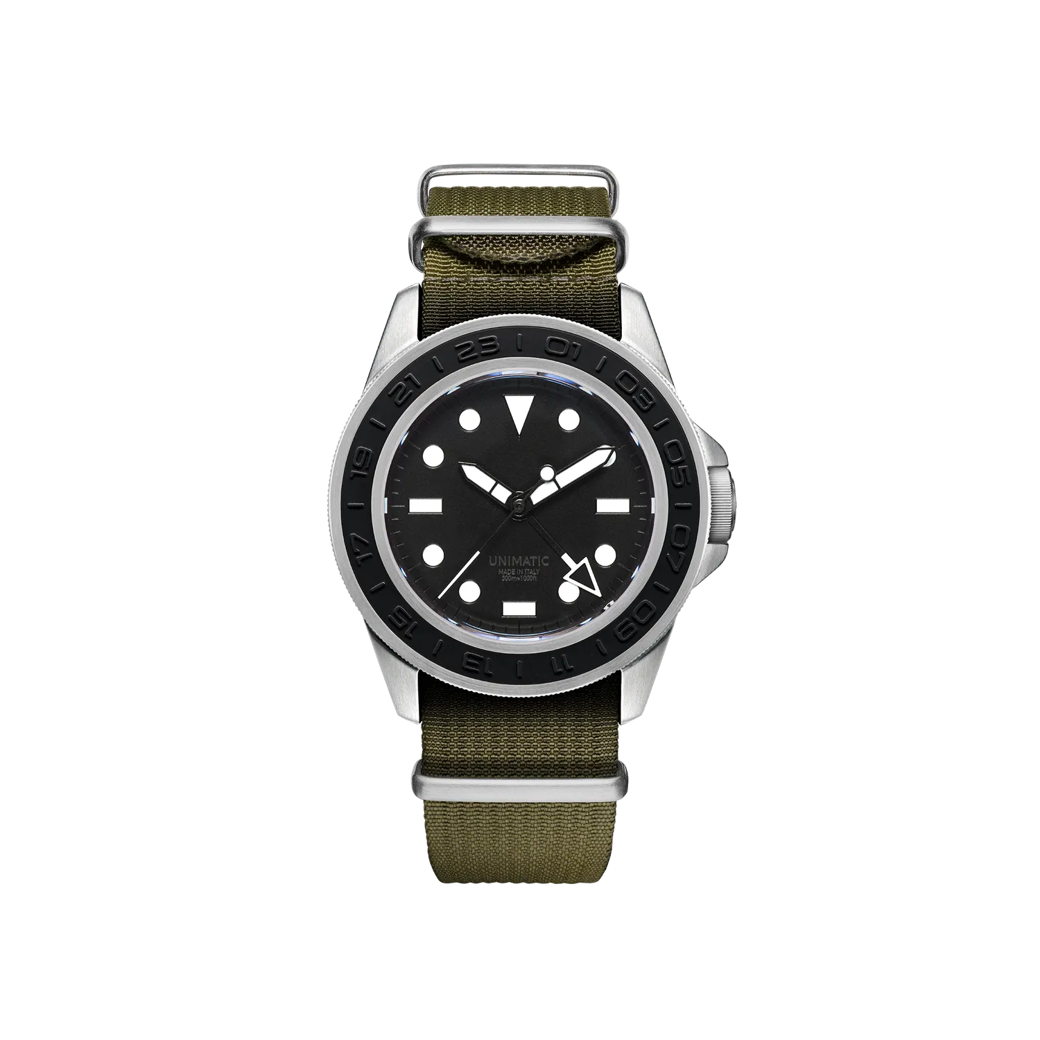 Unimatic Modello Uno U1-GMT-AEB horloge zwart GMT