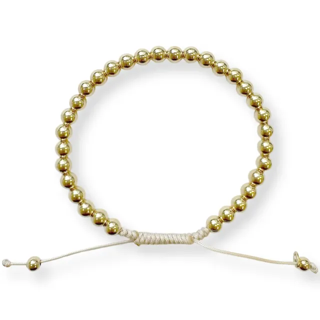 Ripassa bolletjes armband geelgoud dames