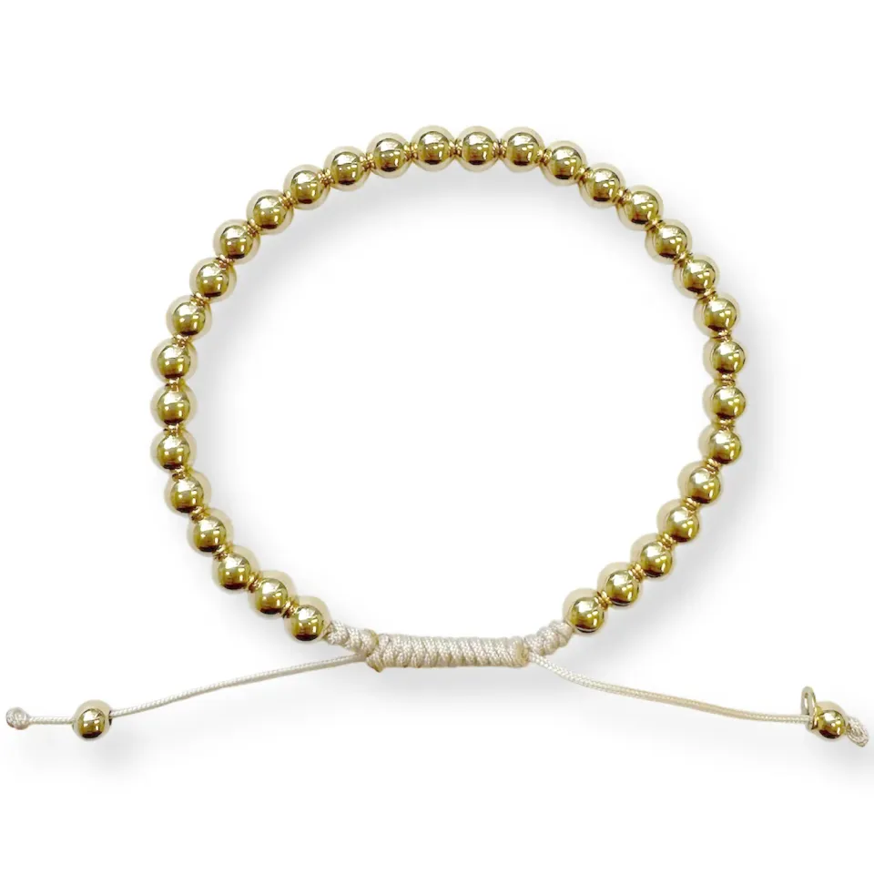 Ripassa bolletjes armband geelgoud dames