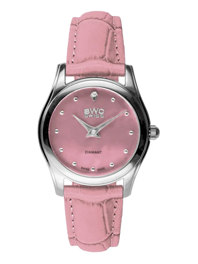 BWC-Swiss Ronda 1062 20039.50.04 dameshorloge roze parelmoer