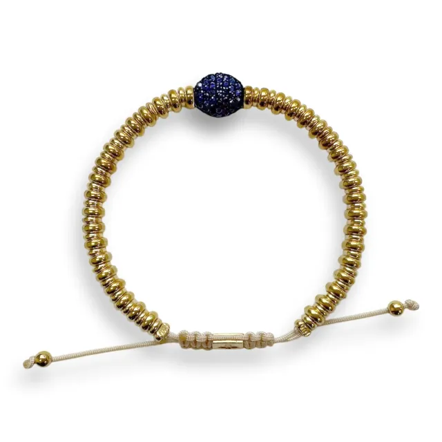 Juwelier Ripassa ring geel goud blauwe saffier