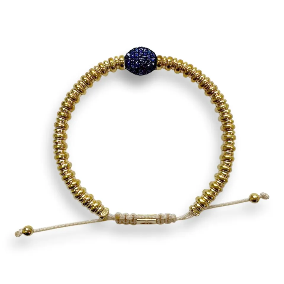 Juwelier Ripassa ring geel goud blauwe saffier