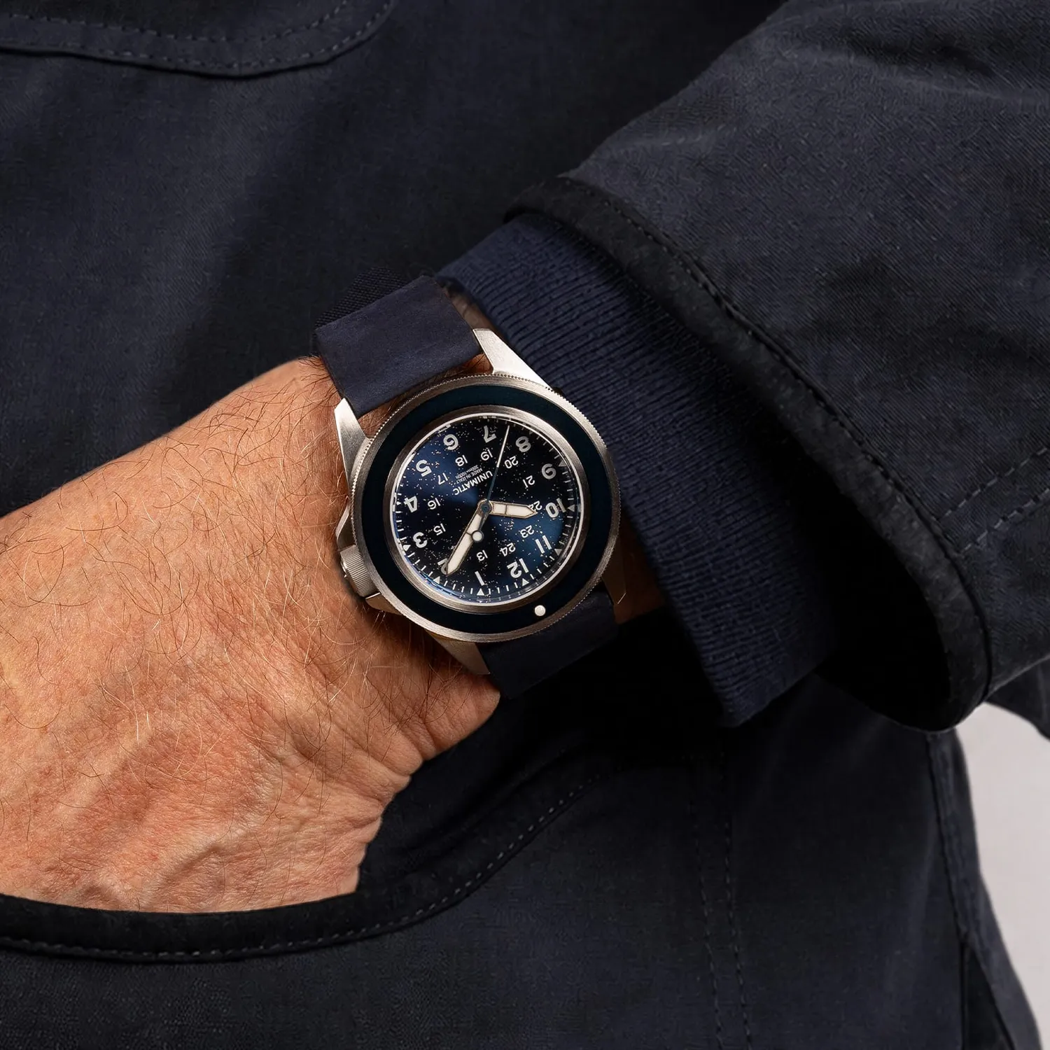 Unimatic Modello Uno U1-SFM duikhorloge blauw 300m