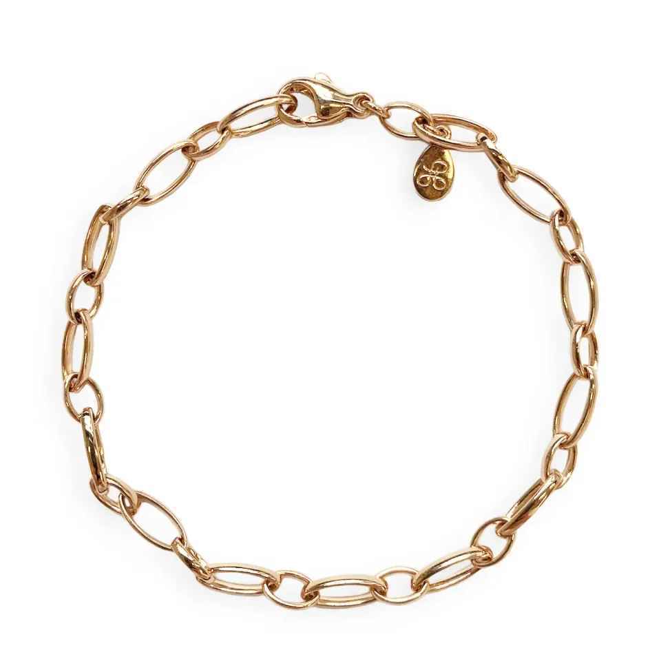 Juwelier Ripassa Schakelarmband roségoud 18k