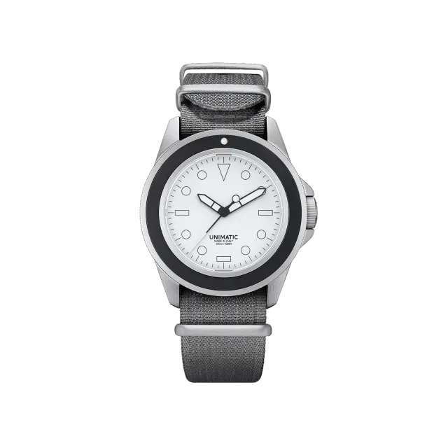 Unimatic Modello Uno U1-FL duikhorloge wit-full-lume automaat