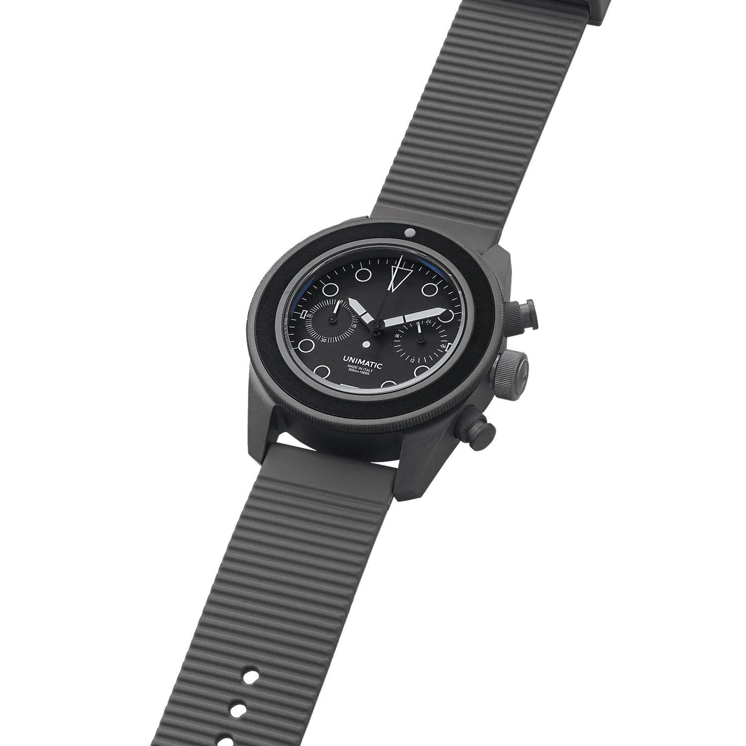 Unimatic Modello Tre U3-U chrono-duiker gunmetal