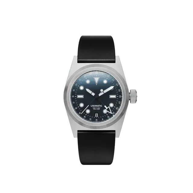Unimatic Modello Due U2-GMT horloge zwart GMT 38mm