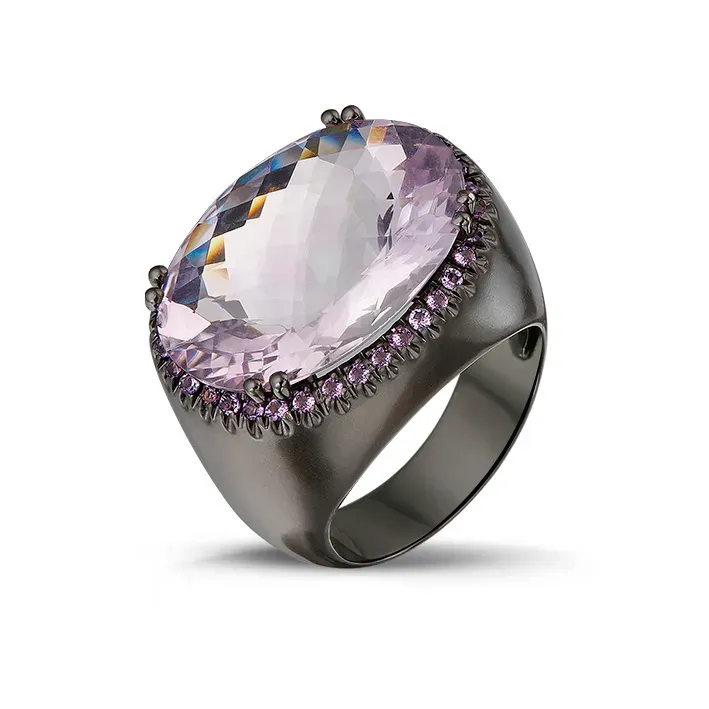 Juwelier Ripassa DLC ring amethist witgoud