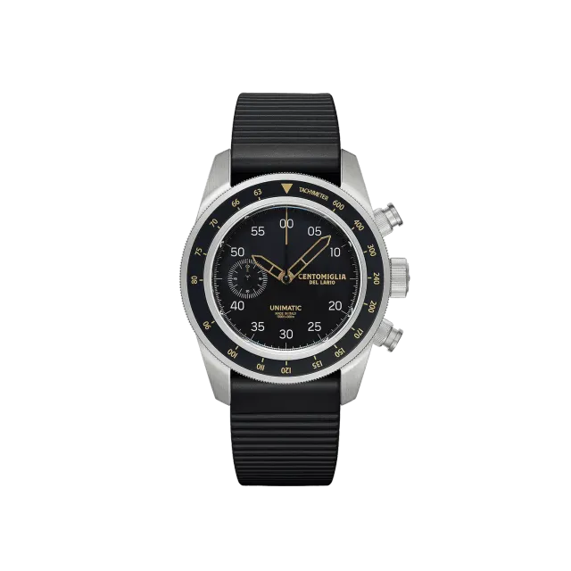 Unimatic Modello Tre U3-CDL chrono duikhorloge zwart