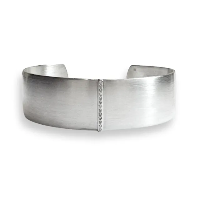 Juwelier Ripassa zilveren spang armband diamanten