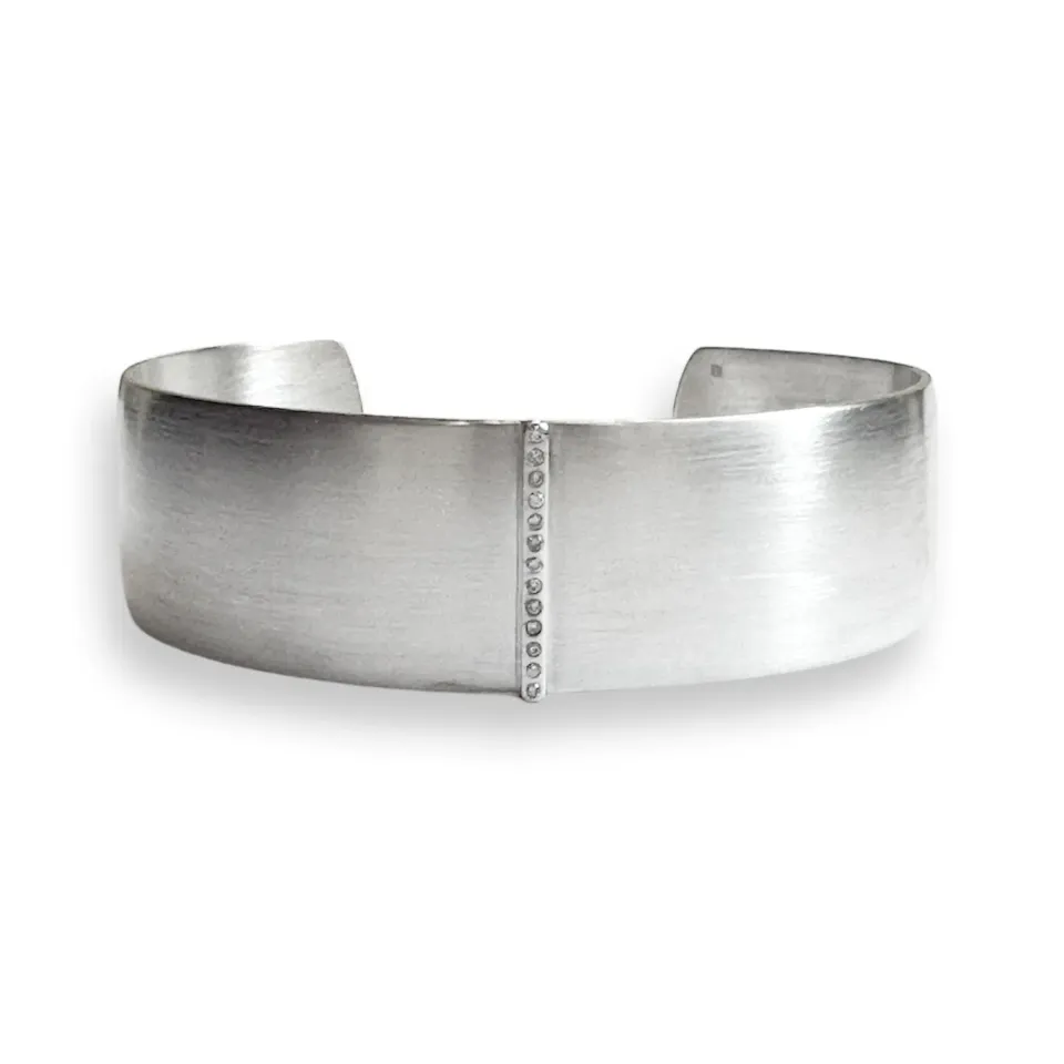 Juwelier Ripassa zilveren spang armband diamanten