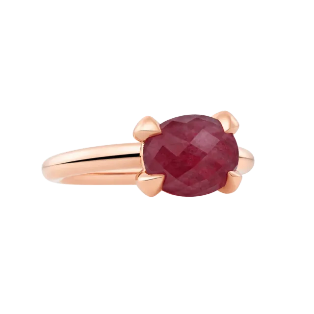 Juwelier Ripassa Bron Catch ring roze saffier