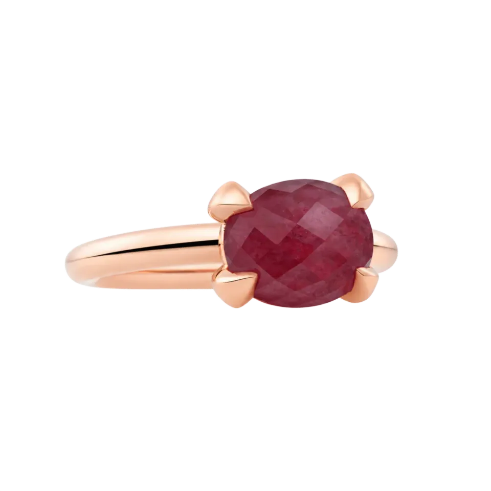 Juwelier Ripassa Bron Catch ring roze saffier