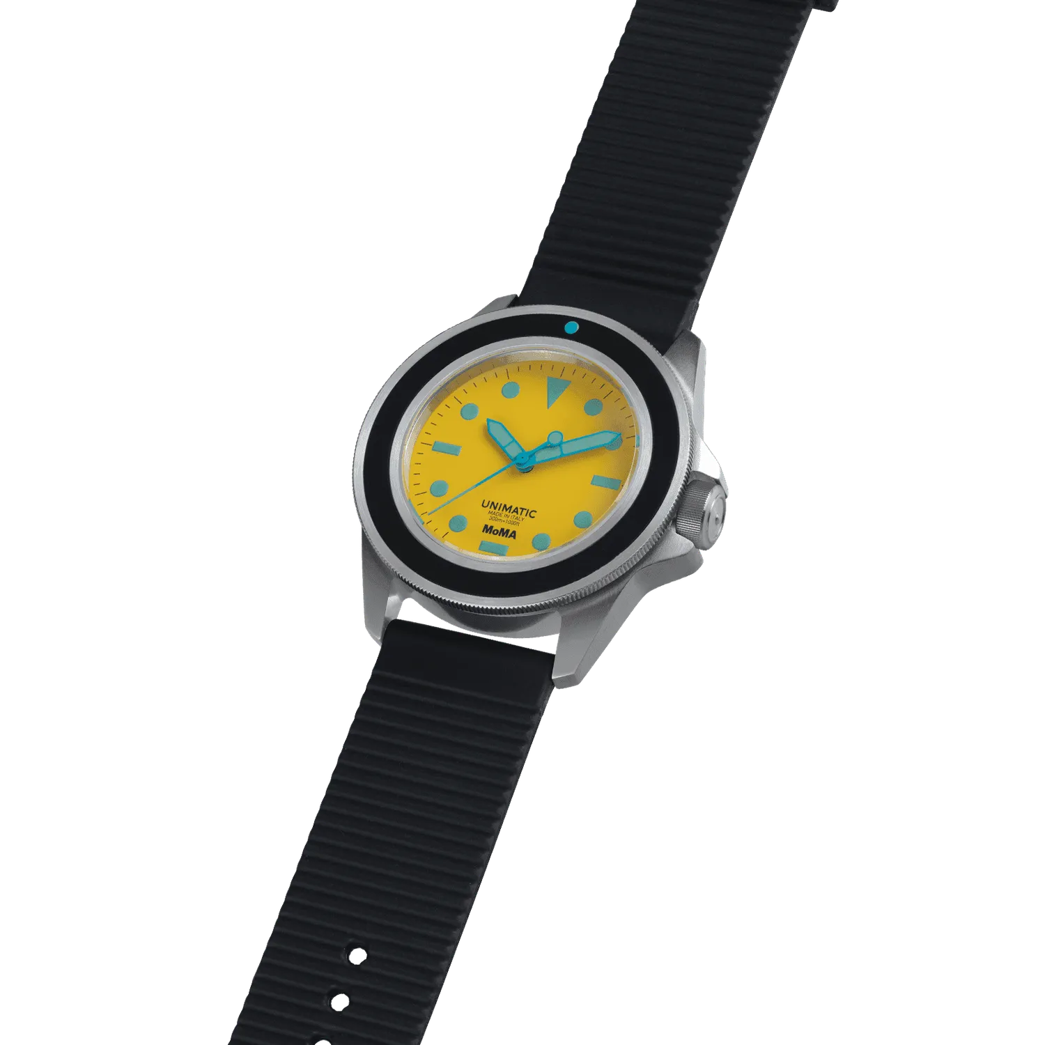 Unimatic Modello Uno U1-MoMA-Y duikhorloge geel 40mm