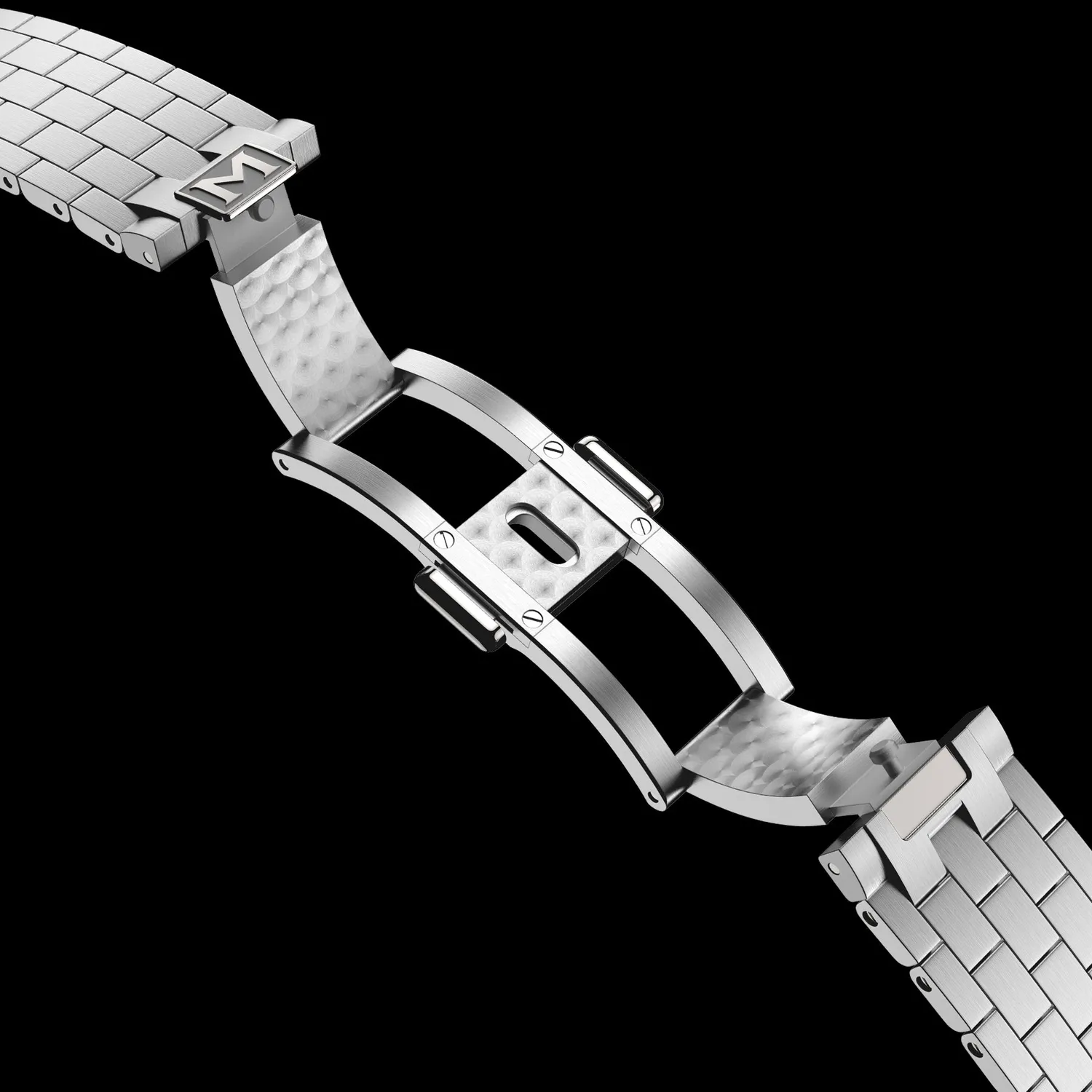 Maen Flat Link horlogearmband staal Lunar 36