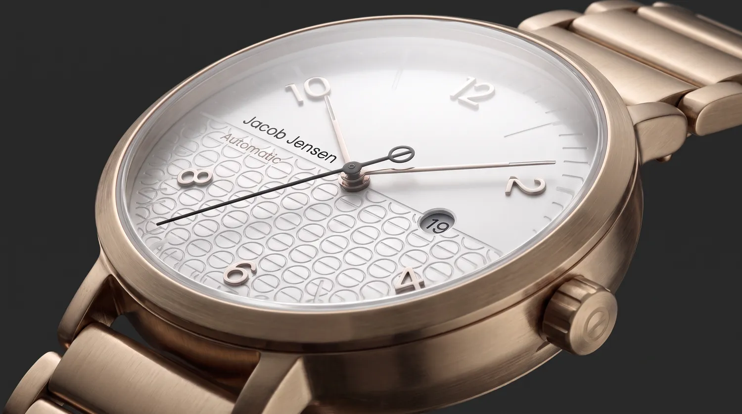 Jacob Jensen Aekvator 2002 horloge goud zilver 35 mm