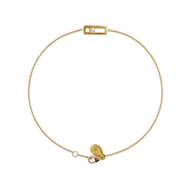 Juwelier Ripassa armband geelgoud met diamant dames