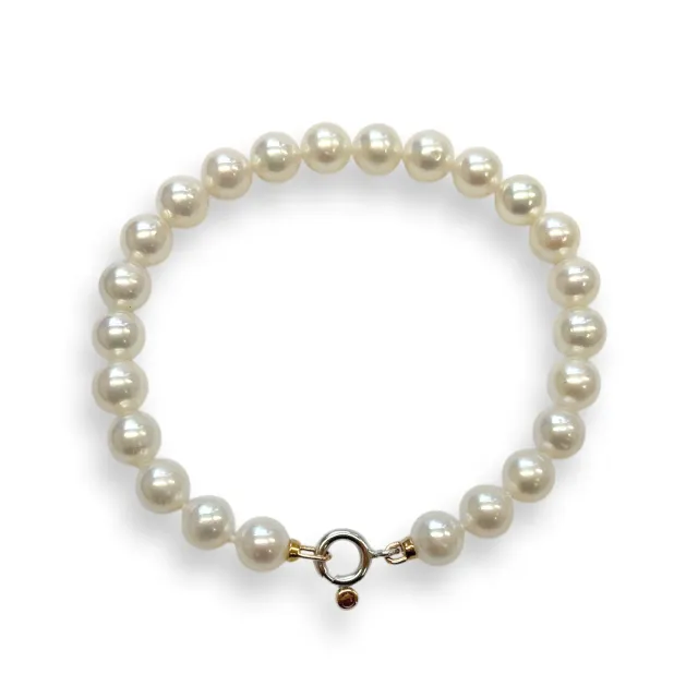 Juwelier Ripassa parelarmband met gouden sluiting