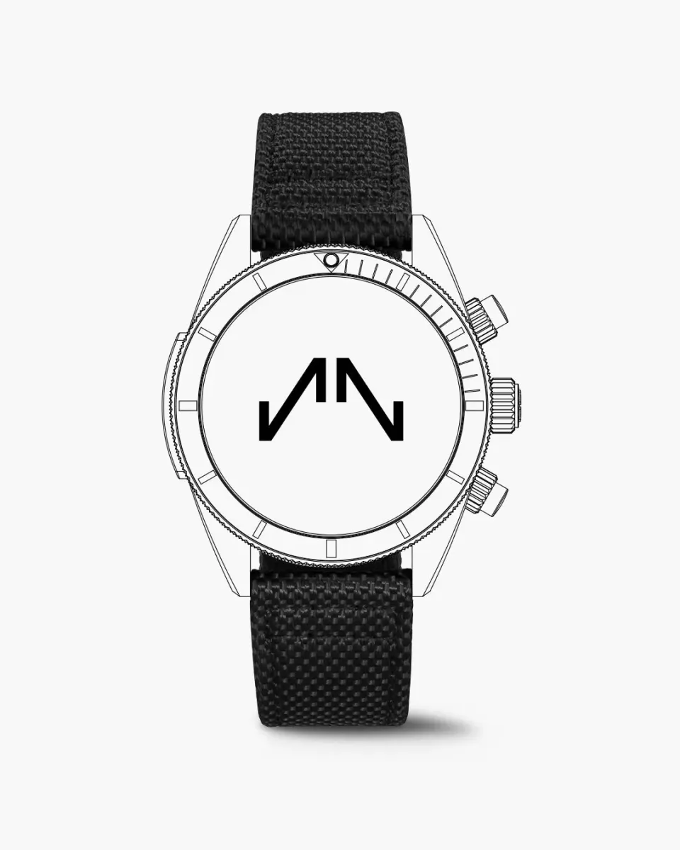 Norqain Adventure Sport Chrono 44mm horlogeband Black Nordura