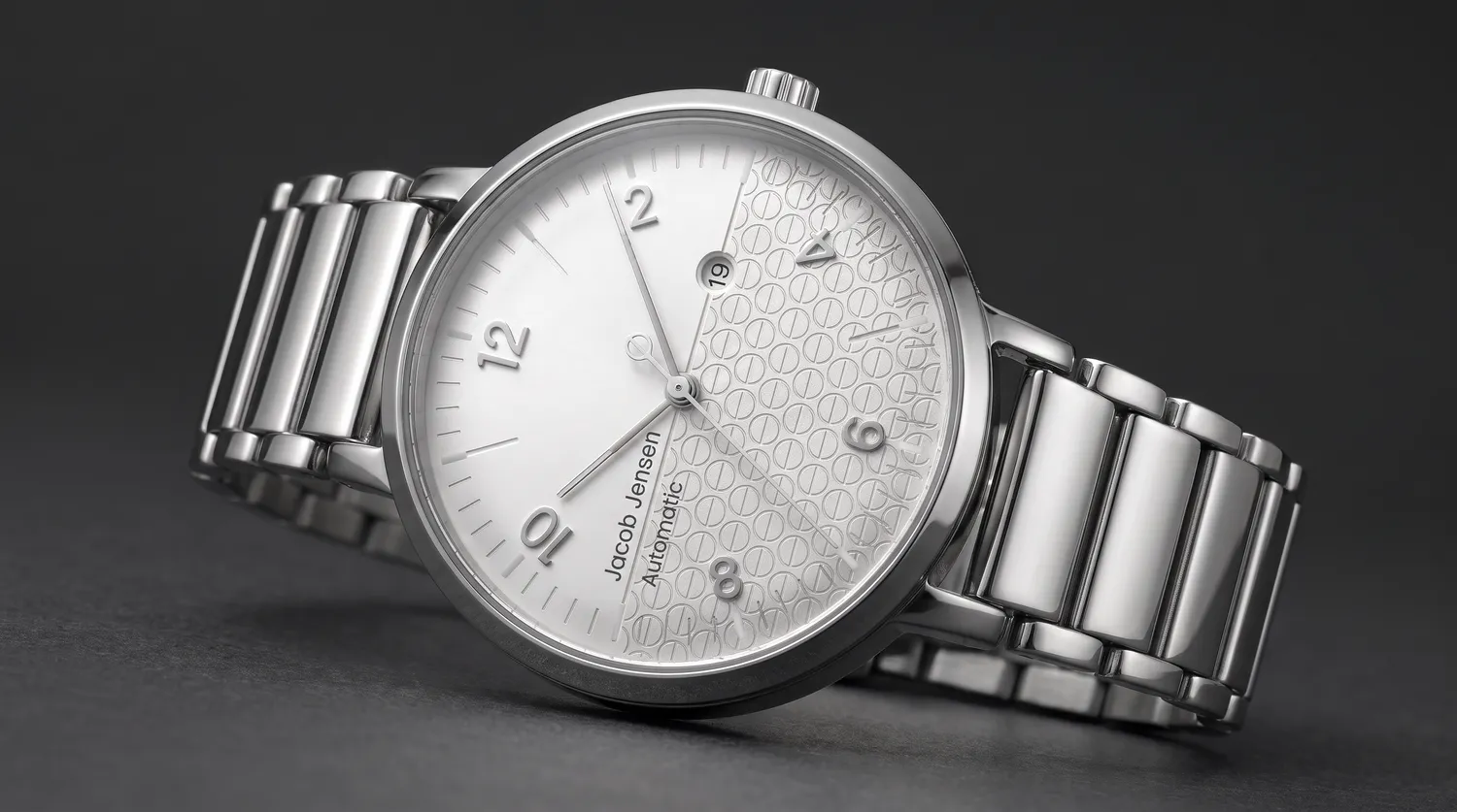 Jacob Jensen Aekvator 2005 horloge staal zilver