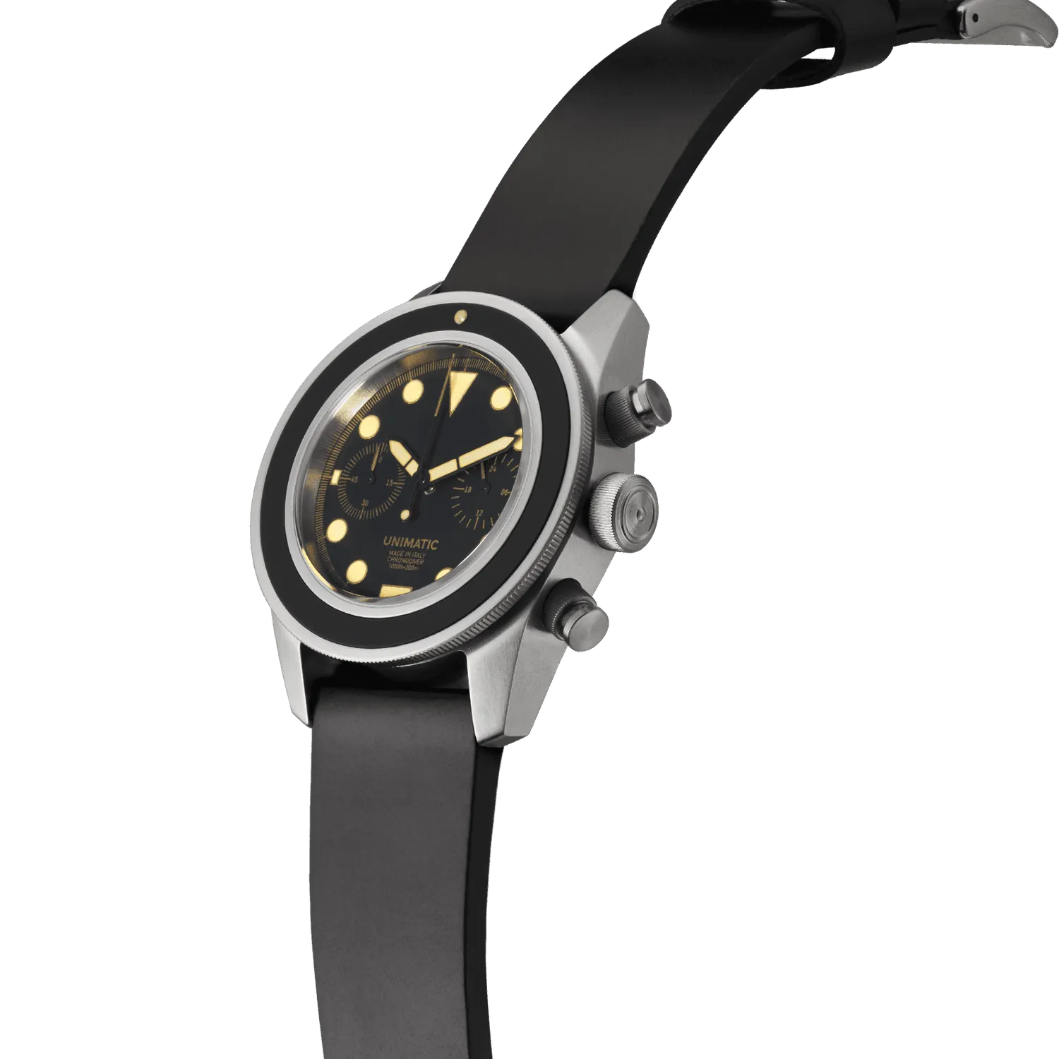 Unimatic Modello Tre U3-A duikhorloge zwart 40mm