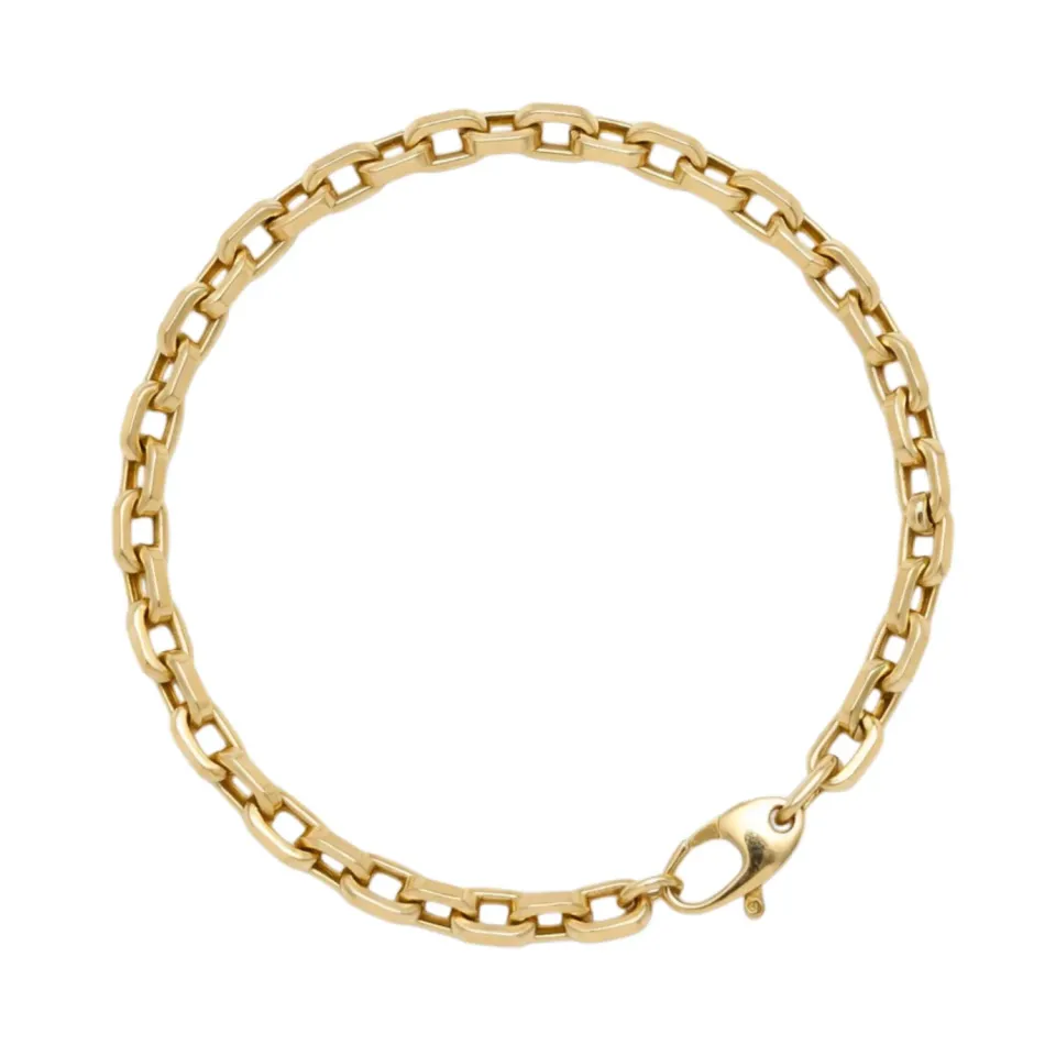 Juwelier Ripassa schakelarmband geelgoud 19 cm
