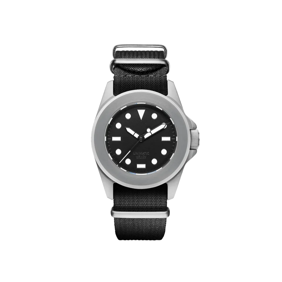 Unimatic Modello Quattro U4-AEB horloge zwart automaat 300m