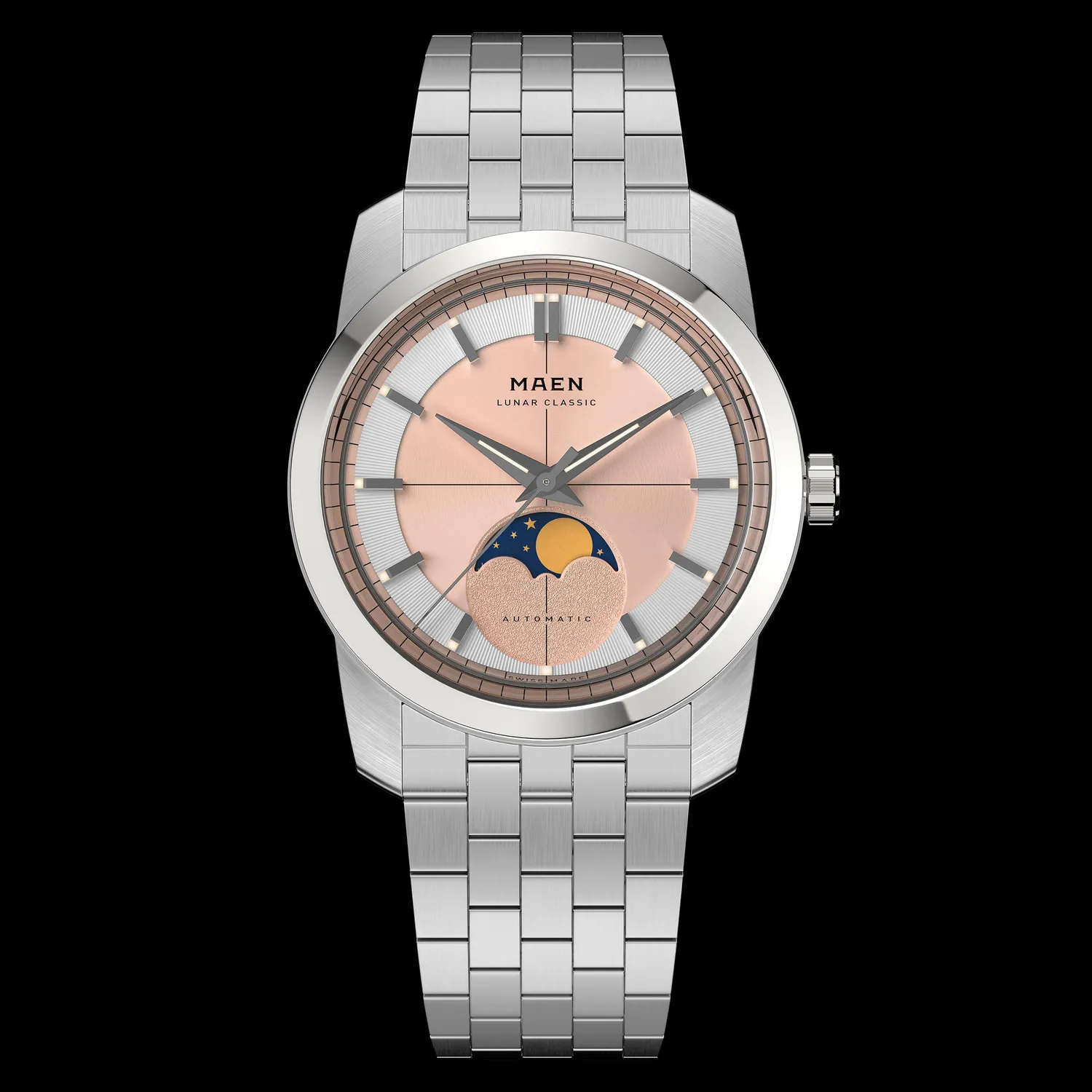Maen Lunar Classic M7.1.3 horloge 36mm maanfase