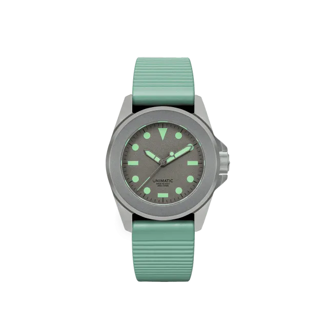 Unimatic Modello Quattro U4S-HG horloge grijs 300m