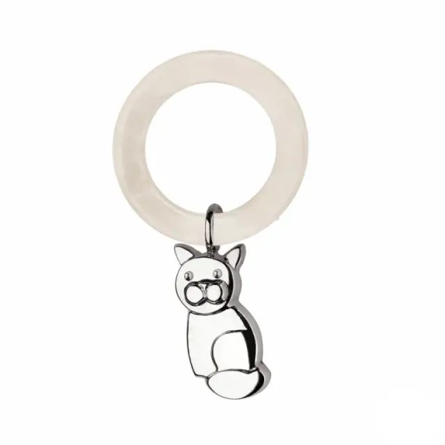 Juwelier Ripassa Kat rammelaar zilver kraamcadeau