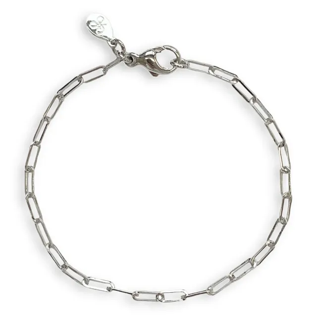Juwelier Ripassa witgouden fijne schakelarmband