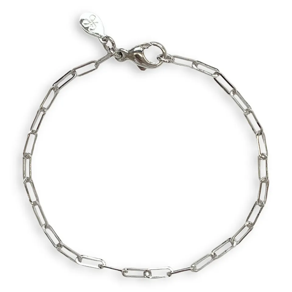 Juwelier Ripassa witgouden fijne schakelarmband