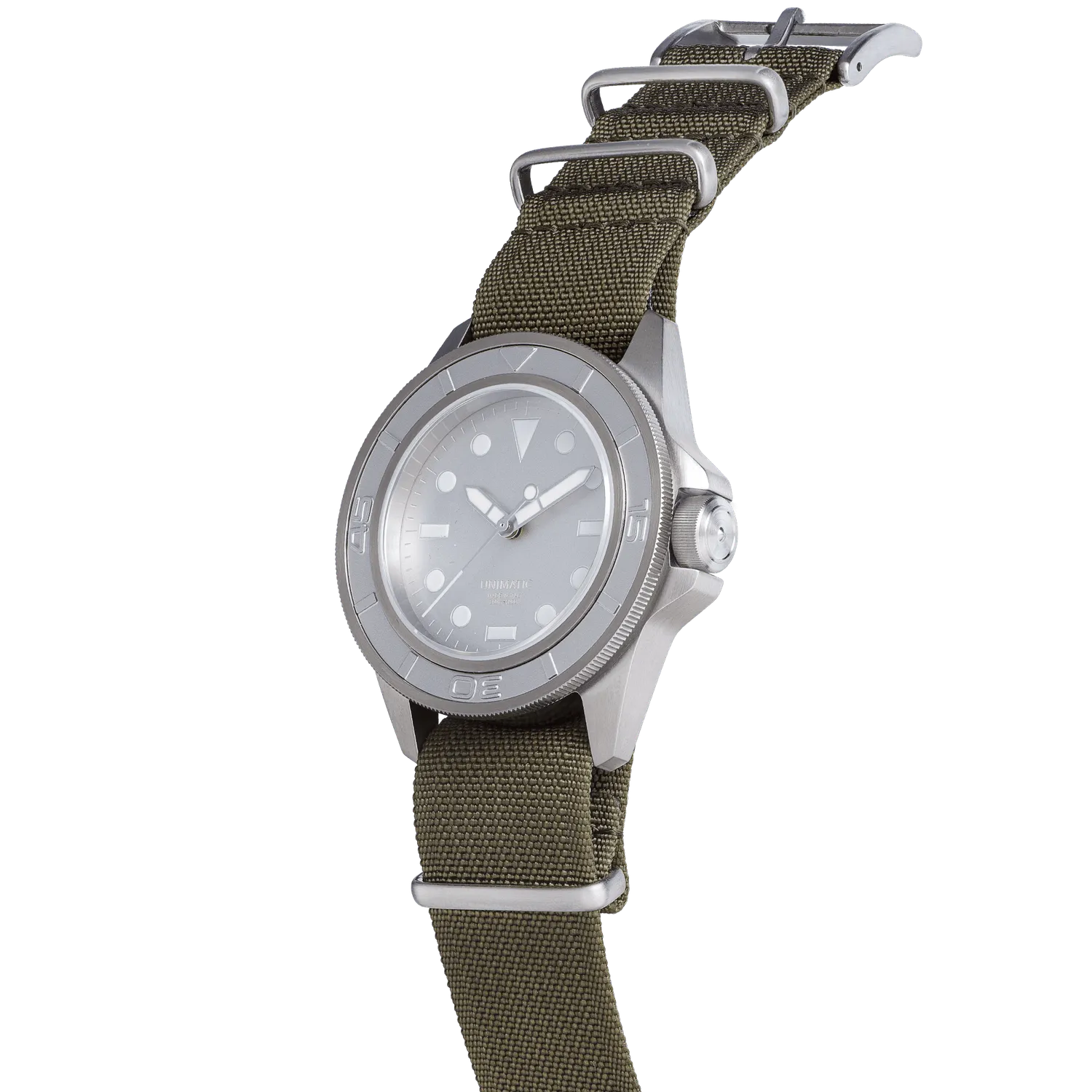Unimatic Modello Uno U1-AEG duikhorloge 41,5mm olijf NATO