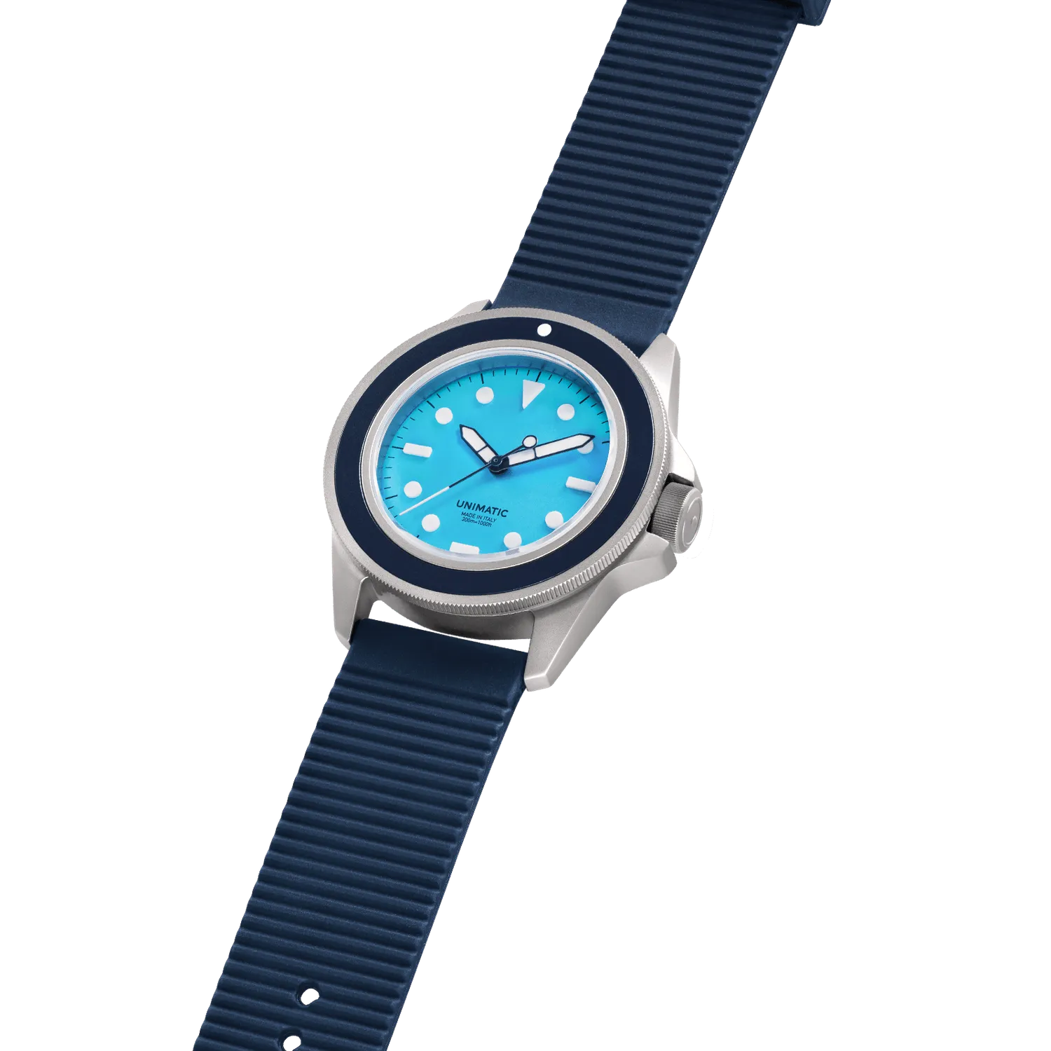Unimatic Modello Uno UT1-IPN duikhorloge blauw 300M