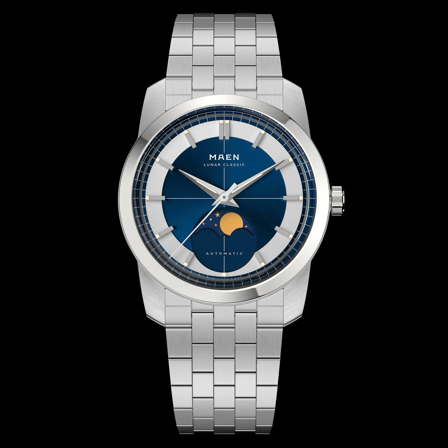 Maen Lunar Classic M7.1.2 horloge 36mm maanfase