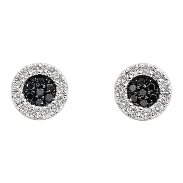 Juwelier Ripassa Zwarte Saffier Diamant oorstekers