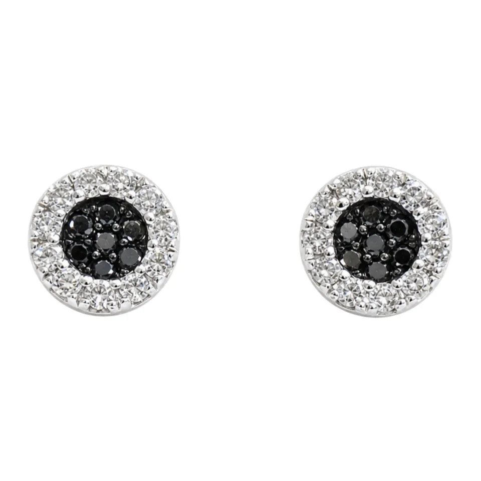 Juwelier Ripassa Zwarte Saffier Diamant oorstekers