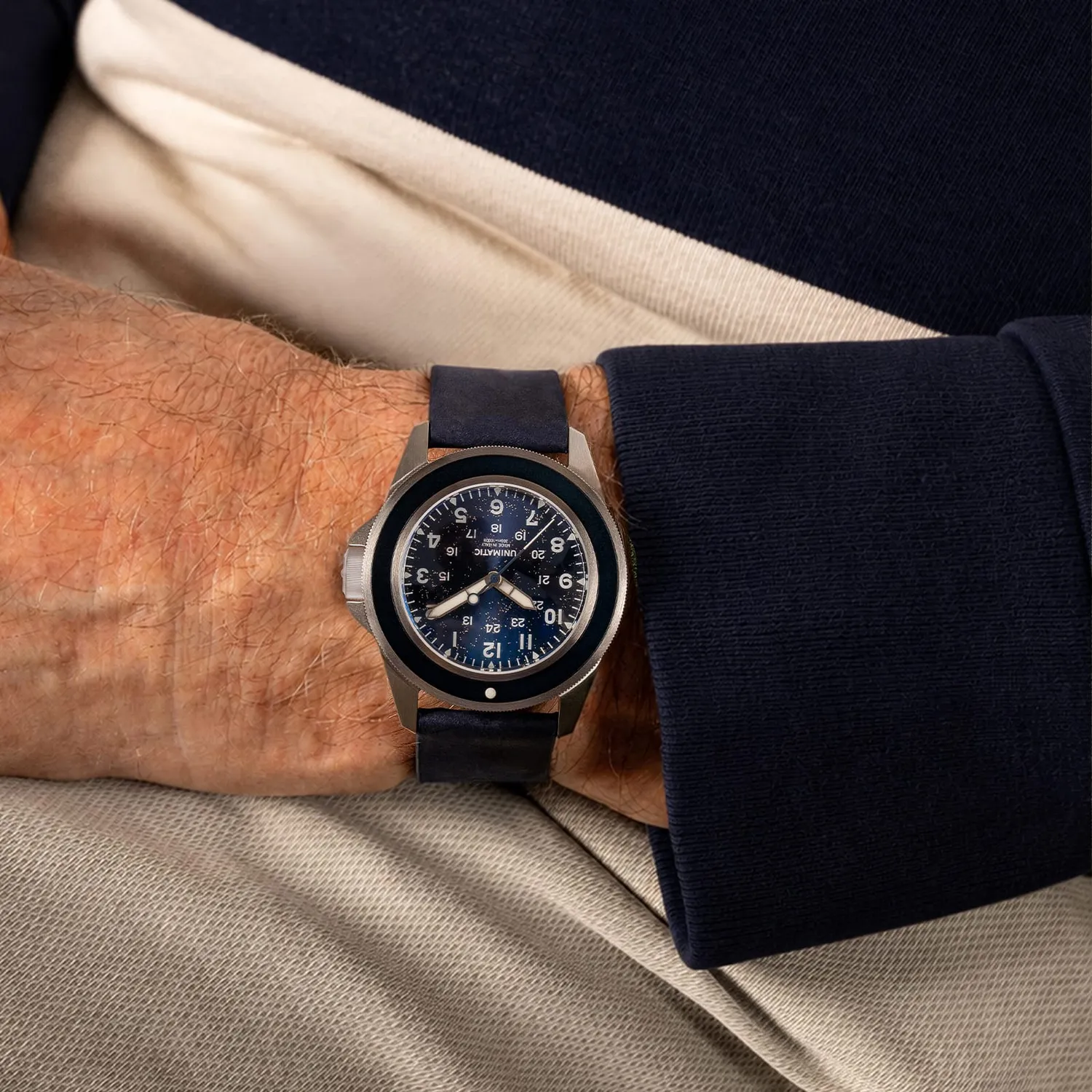 Unimatic Modello Uno U1-SFM duikhorloge blauw 300m