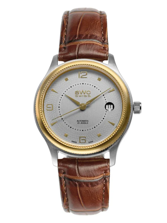 BWC-Swiss 20015.52.08 automatisch horloge 38,5 mm saffier